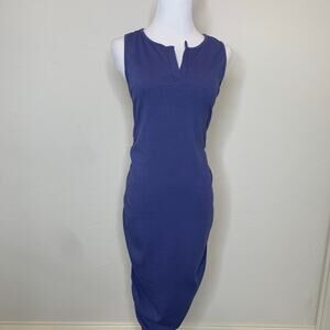 Isabel Maternity Tank Dress  Stretch Ruched Midi Sz Small